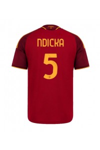 AS Roma Evan Ndicka #5 Fotballdrakt Hjemme Klær 2026-27 Korte ermer